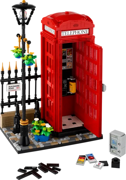 Lego Red London Telephone Box 21347 