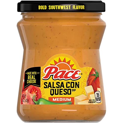 Pace Salsa Con Queso Cheese Dip, Medium, 15 Ounce Jar - 15 Oz (Pack of 1)
