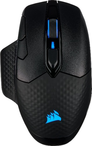 Corsair Dark Core RGB PRO, Wireless/Wired Gaming Mouse (18000 DPI Optical Sensor, Fast Response Time, 8 Programmable Side Buttons, Dynamic Multi-Colour Backlighting) Black