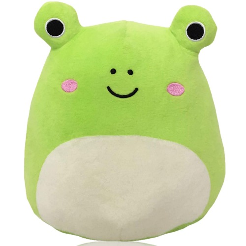 Frog Plush, 8 in Frog Stuffed Animal Super Soft Frog Pillow Cute Snuggly Hugging Frog Plushies Gift Stocking Stuffers for Kids