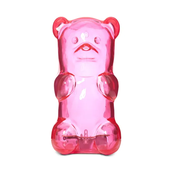 Gummygoods Squeezable Gummy Bear Night Light for Kids Room, Babies, Toddlers, Nursery | Christmas Gifts for Kids, Holiday Gift Ideas | Rechargeable, Portable, Cordless, 60 Min Sleep Timer (Pink)