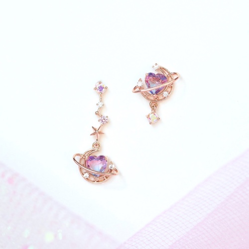 Interplanetary Love Earrings - Rose Gold