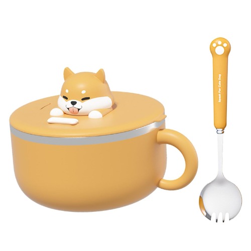 Shiba Inu Stainless  Steel Ramen Bowl