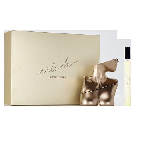 Billie Eilish Eau de Parfum Spray Perfume for Women, Notes of Sugared Petals, Vanilla & Musk - 2 PC Gift Set - 3.4 Fl Oz + Travel Size 0.33 Fl Oz