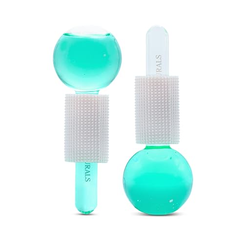 Satavi Naturals Beauty Ice Globes (Heat-Resistant & Freezer-Safe) Luxurious Facial Tools for Radiant Skin, Enhances Circulation to Tighten Skin, Reduce Puffiness, Minimize Pores, Alleviate Tension