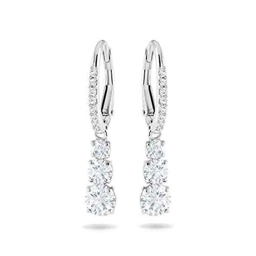Swarovski Attract Trilogy Crystal Necklace and Earrings Jewelry Collection - Pierced Earrings