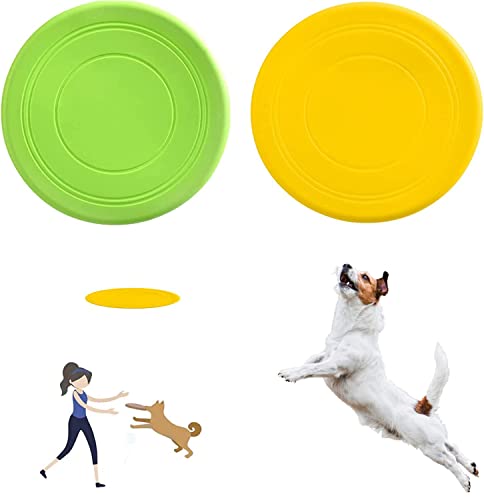 2Pcs Dog Frisbee
