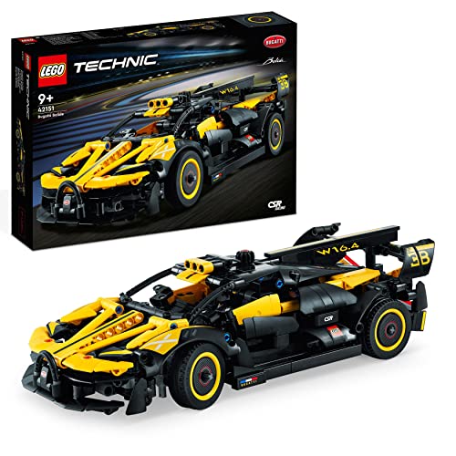 LEGO 42151 Technic Bugatti Bolide Racing Car Model Building Set, Race Engineering Toys, Collectible Iconic Sports Vehicle Construction Kit for Kids, Boys & Girls - Single