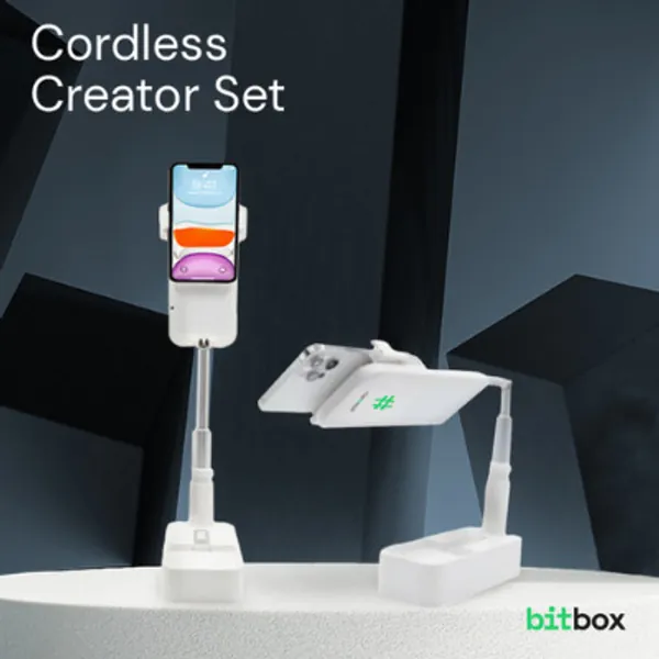 ALPHABIT BITBOX Phone Overhead Stand RingLight Tripod Multi Fungsi