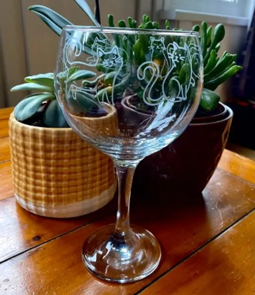 Cat Lovers Gin Glass | Etsy UK