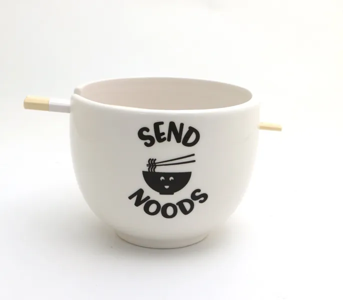 Send Noods chopsticks bowl, noodle bowl, novelty gift, graduation