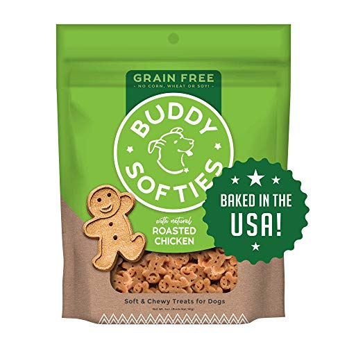 Buddy Biscuits Grain Free Soft & Chewy Dog Treats, Small Dog or Large Dogs Training, Healthy Roasted Chicken 5 oz. - Softies Roasted Chicken - 5 Ounce (Pack of 1)