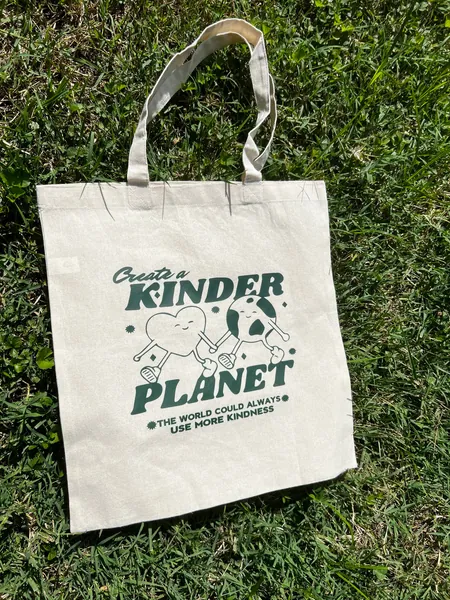 Aesthetic Tote Bag Earth Day Kindness/Spread Love and Be Kind/Trendy Tote Bag/VSCO/Pinterest