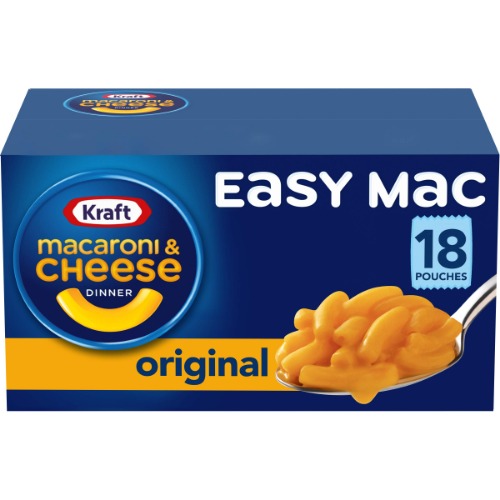 Kraft Easy Mac Original Flavor Macaroni and Cheese Meal (18 Pouches) - 18 Pouches