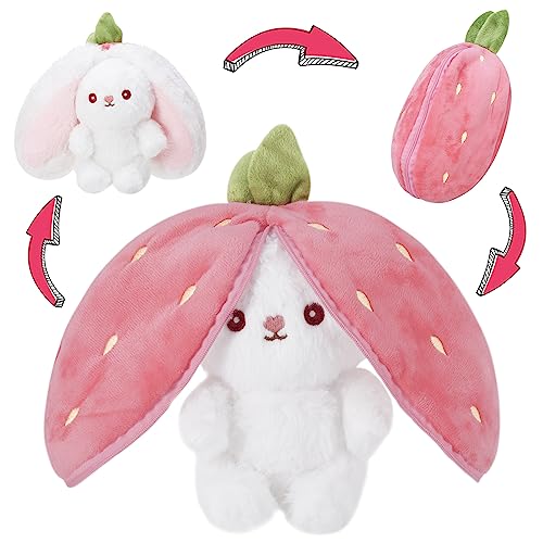 strawberry bunny plushie