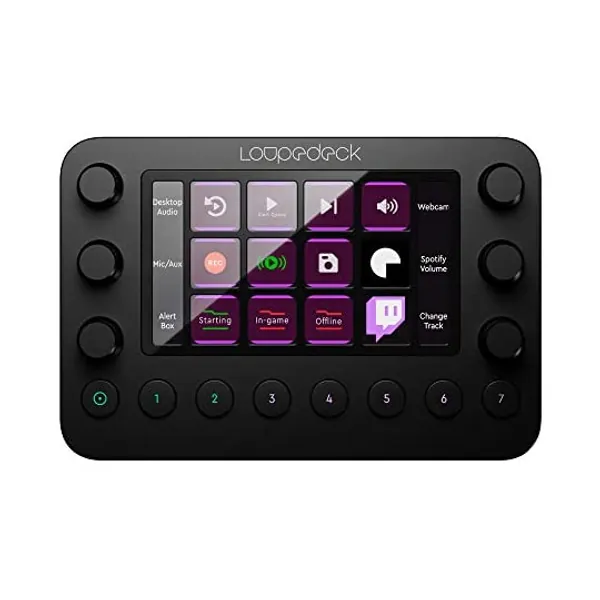 
                            Loupedeck Live – The Custom Console for Live Streaming, Photo and Video Editing with Customizable Buttons, Dials and LED Touchscreen
                        