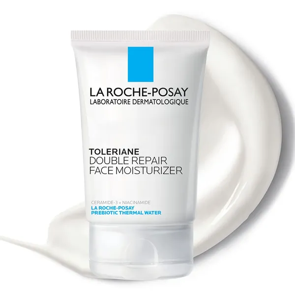 La Roche-Posay Toleriane Double Repair Face Moisturizer, Daily Moisturizer Face Cream with Ceramide and Niacinamide for All Skin Types, Oil Free, Fragrance Free - Moisturizer - Pack of 1