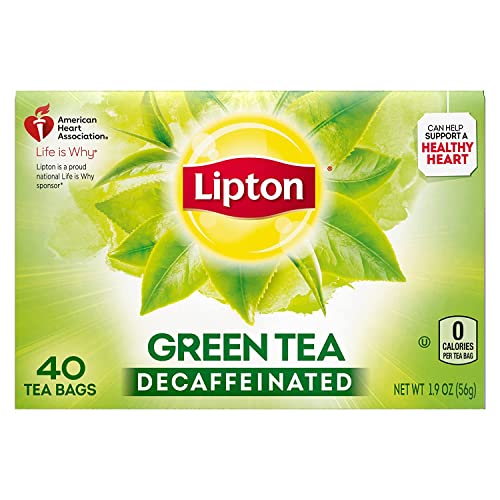 Lipton Green Tea, Decaffeinated, 40 Count