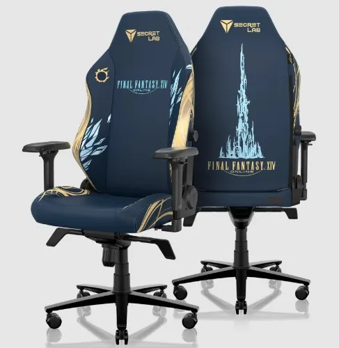 Secretlab TITAN Evo | Final Fantasy XIV Blue or White Leatherette (depending on time of order)