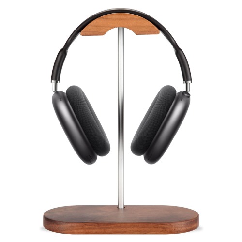 JuBeCo Nature Walnut Wood & Aluminum Headphone Stand