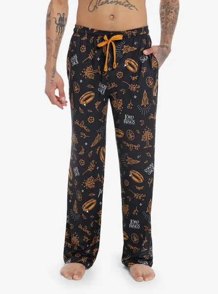 The Lord Of The Rings Icons Pajama Pants