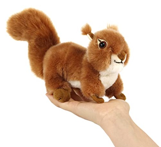 Reaistic Red Squirrel Stuffed Animal Plush Toy 6 Inches