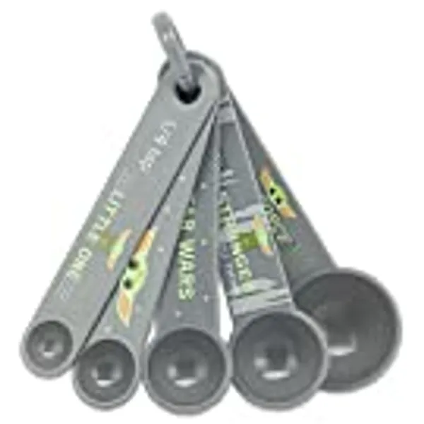 Disney Star Wars The Mandalorian Measuring Spoons - Adorable Baby Yoda Measuring Spoons for Kitchen