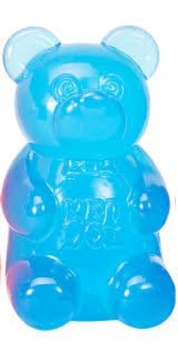 Schylling NeeDoh Gummy Bear - Sensory Fidget Toy with Jelly-Like Filling - 3.5" Tall - Blue (Pack of 1)
