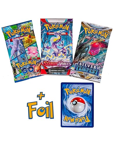 Pokemon TCG: 3 Booster Packs & 1 Random Foil