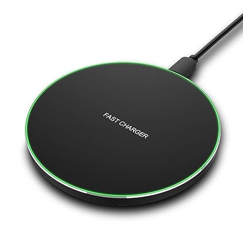 Fast Wireless Charger,20W Max Wireless Charging Pad Compatible with iPhone 16/16 Pro/15/14/13/12/SE/11/XS Max/XR,AirPods;FDGAO Wireless Charge Mat for Samsung Galaxy S24/S23/Note,Pixel/LG G8 - 20W-Black