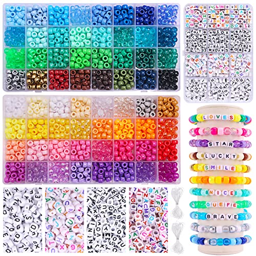 Rainbow Kandi Beads Friendship Bracelet Kit