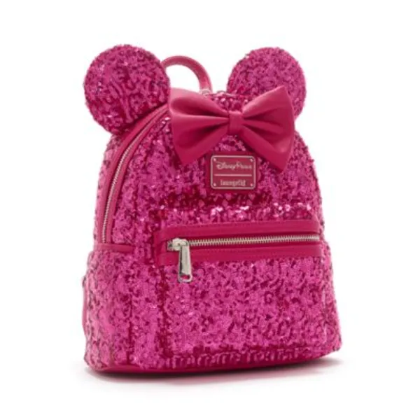 Loungefly Minnie Mouse Colour Story Magenta Sequin Mini Backpack | shopDisney