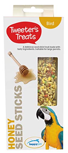 Tweeter's Treats Seed Sticks for Parrots - Honey, 100 g (Pack of 1)