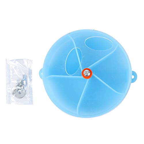ULTECHNOVO Bird Foraging Wheel Seed Food Ball Rotate Training Toy Parrot Feeder Interactive Bird Cage Toy