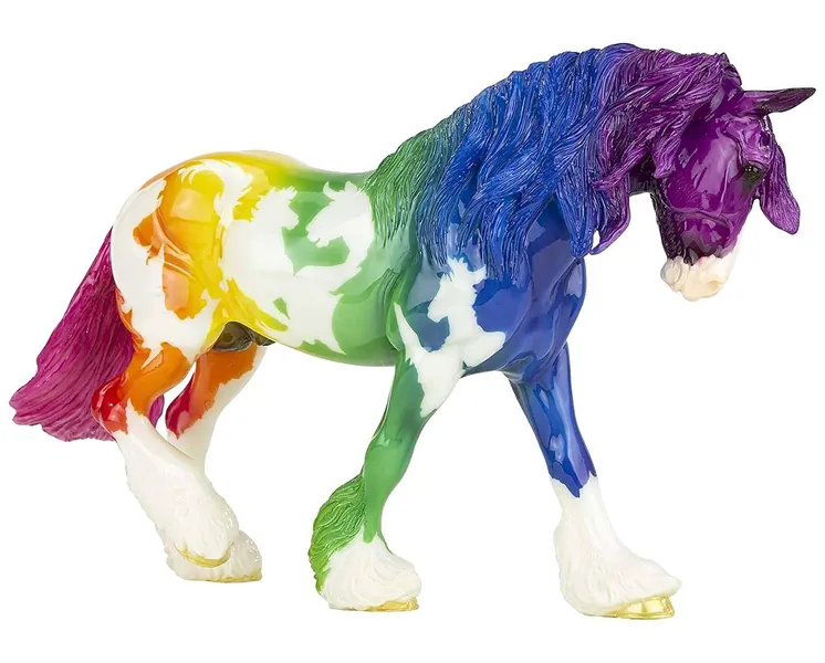 Breyer Traditional Series Limited Edition | Equidae Rainbow Decorator | Horse Toy Model | 11.5" x 9" | 1:9 Scale Horse Figurine | Model #1849 -