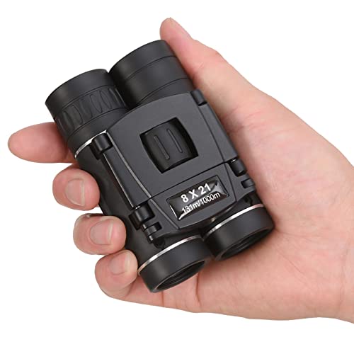 Anourney 8x21 Mini Compact Pocket Binoculars, Lightweight Foldable Binoculars,Easy Focus Small Binoculars for Adults Kids Bird Watching,Opera Concert, Travel, Hiking, Outdoor Scenery, Football Game - 8X21
