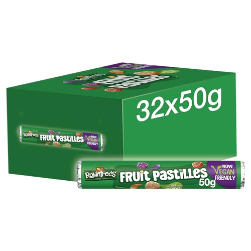 Nestlé Rowntrees Fruit Pastilles Sweets Tubes, Vegan Friendly, 32 x 50 g