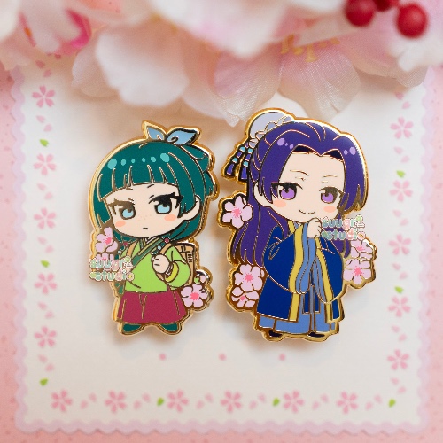 Maomao and Jinshi Hard Enamel Pin - Set of Both / [A Grade] / Locking Clasps