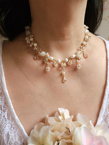 Snowy Stardrops Necklace | Default Title