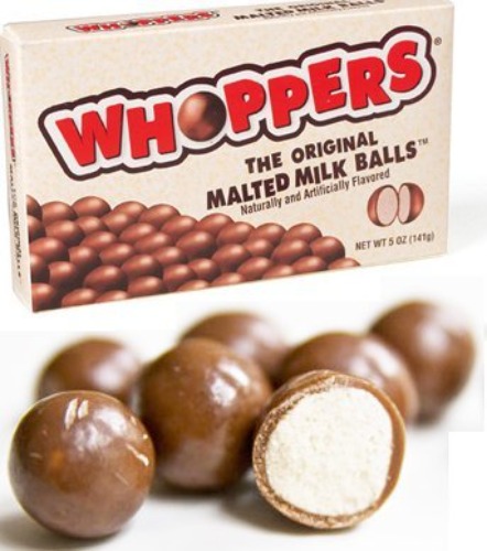 Whoppers Malted Milk Balls, 5-Ounce Box (Pack of 2)