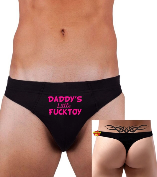 Daddy Fuck Toy Sissy Boy Men Naughty Thong Brief Funny Husband Thong Gift Anniversary Honeymoon Outfit Funny Men Underwear Gay Unerwear