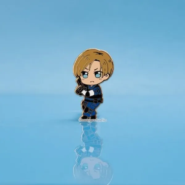 RE Leon Kennedy Hard Enamel Pin | Etsy