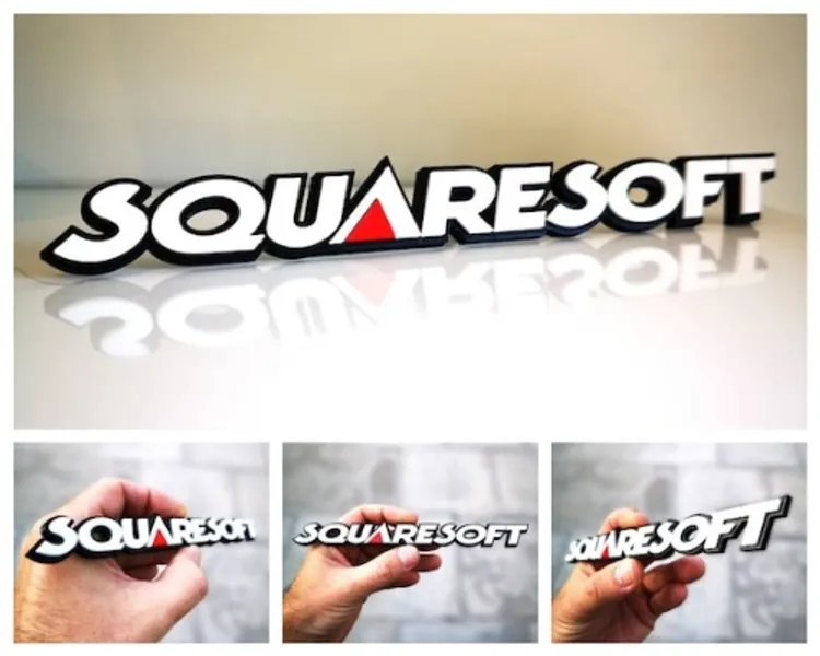 Squaresoft Fridge Magnet / Shelf Display  Classic Video Games | Etsy