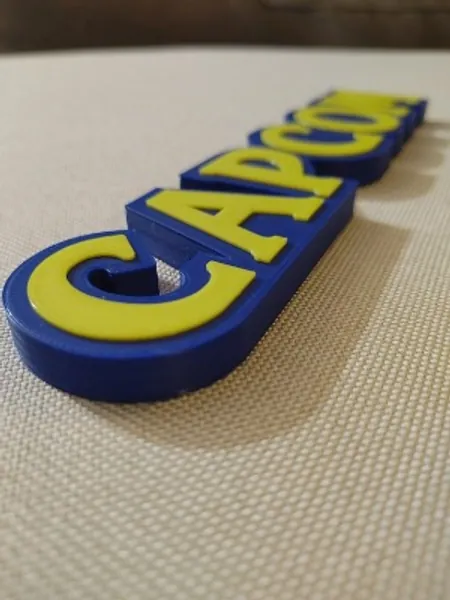 Capcom Video Game Logo Sign 8.25in 3D Printed Man Cave Game | Etsy