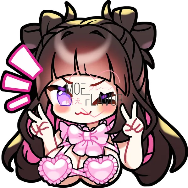 Chibi Heart Lingerie Sticker