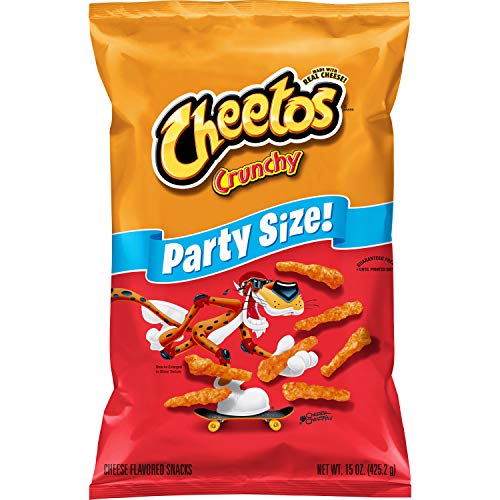 Cheetos Crunchy Snacks mit Käse-Geschmack, Partygröße, 425 g - Käse,Käse-geschmack - 425.2 g (1er Pack)
