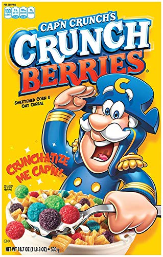 Quaker Cap'N Crunch's Crunch Berries Cereal 18.7 oz by quaker sales & distribution