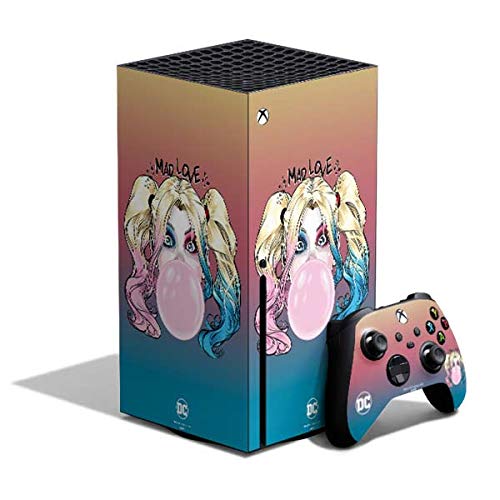 Skinit Decal Gaming Skin Compatible with Xbox Series X Console and Controller - Officially Licensed Warner Bros Harley Quinn Mad Love Design