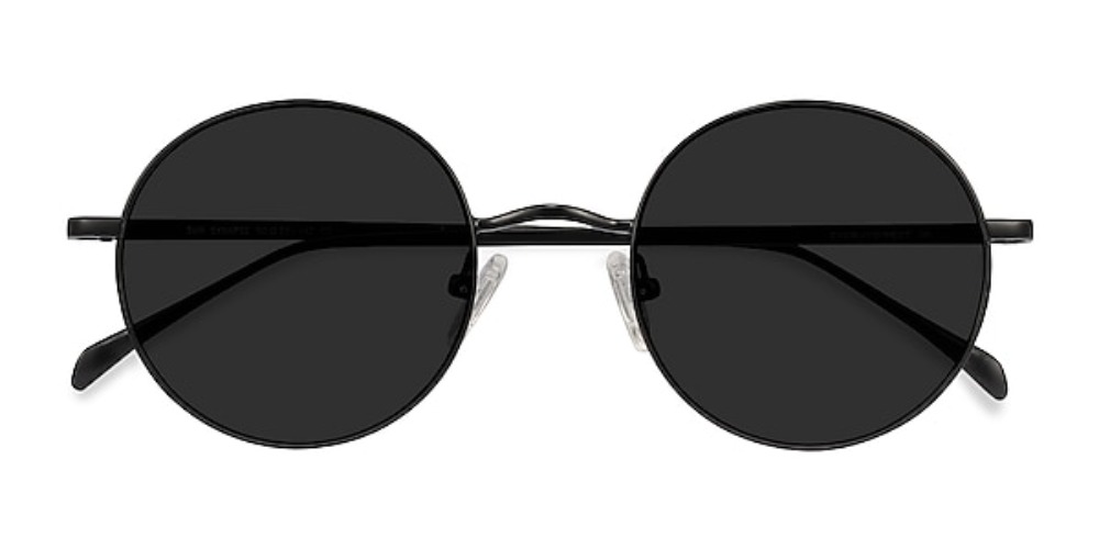 Sun Synapse - Sleek Black Shades With Round Frames | Eyebuydirect