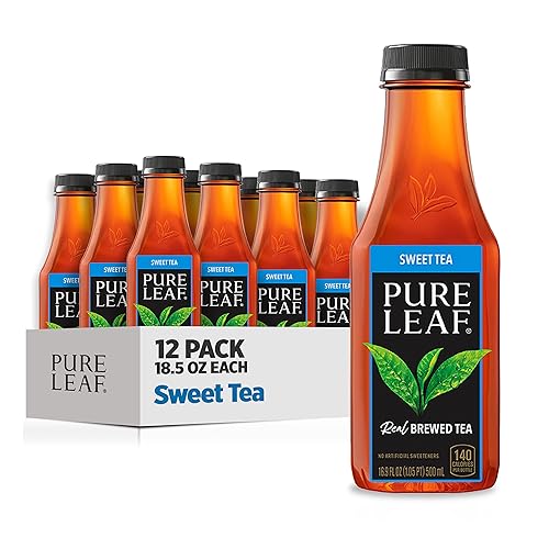 Pure Leaf Iced Tea, Sweet Tea, Real Brewed Tea, 18.5 Fl Oz Bottles (Pack of 12) - Sweet Tea - 18.5 Fl Oz (Pack of 12)